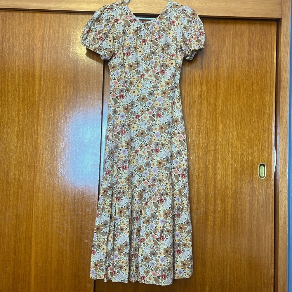 Floral Madewell Midi with open back